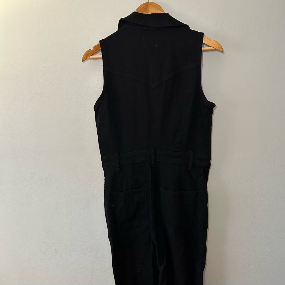 Show Me Your MuMu Black Sleeveless Zip-Front Jumpsuit with Belt - Picture 6 of 6